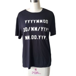 Black L.O.G.G Tee with Dates